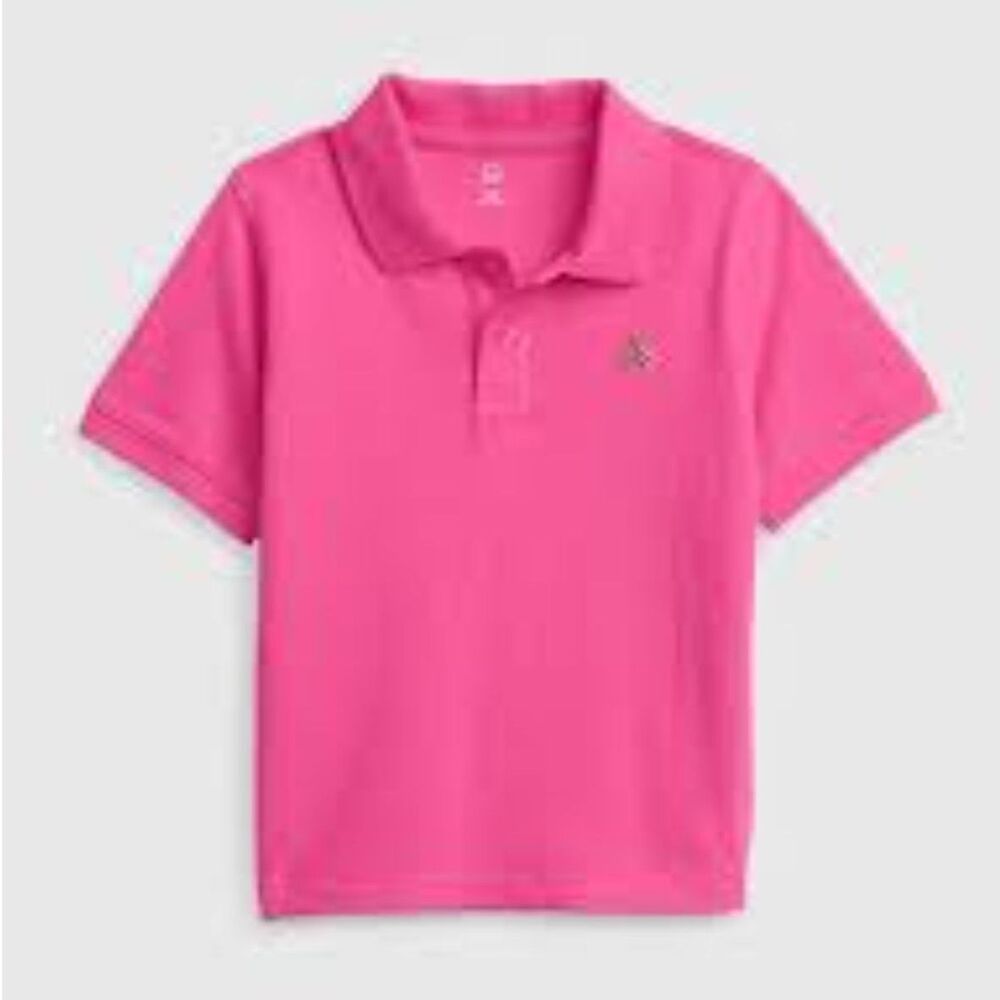 Gap Toddler 100% Organic Cotton Pique Polo - Pink - 5T